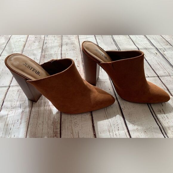 Justfab Mod Block Heeled Mule Size 6 - Picture 4 of 8